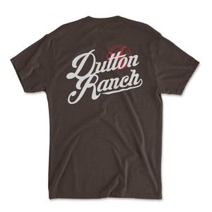 RSVLTS Your Ranch Crewneck Tee in Brown — front view
