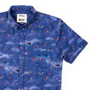 RSVLTS Blown to Smithereens KUNUFLEX Short Sleeve Shirt in Purple — front view