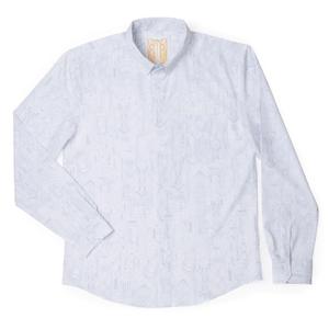 RSVLTS Chamdeco Long Sleeve Shirt in White — front view