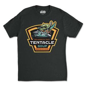 RSVLTS Tentacle Soup Crewneck Tee in Black — front view