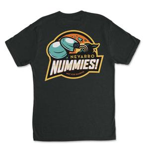 RSVLTS Nevarro Nummies Crewneck Tee in Black — front view