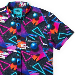 RSVLTS The Bad Boy KUNUFLEX Short Sleeve Shirt in Black — front view