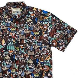 RSVLTS Legends & Lifeguards KUNUFLEX Short Sleeve Shirt in Multicolor — front view