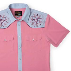 RSVLTS The Eastwood Roper Short Sleeve Shirt in Red — front view
