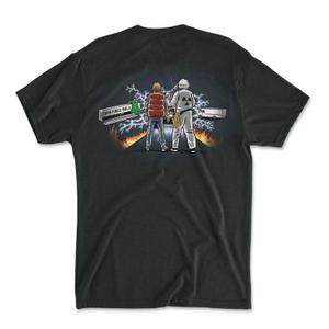 RSVLTS Flash in Time Part 1 Crewneck Tee in Black — front view