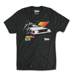 RSVLTS Time to Fly Crewneck Tee in Black — front view