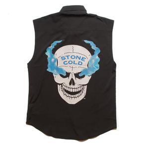 RSVLTS Stone Cold 3:16 KUNUFLEX Short Sleeve Shirt in Black — front view