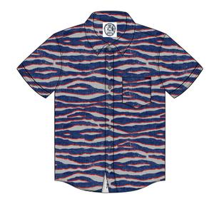 RSVLTS Wild America retail exclusive colorway KUNUFLEX Short Sleeve Shirt in Multicolor — front view