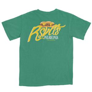 RSVLTS RSVLTS Philadelphia Fan Expo 2023 Crewneck Tee in Green — front view