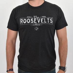 RSVLTS Roosevelts Clipper Crewneck Tee in Black — front view