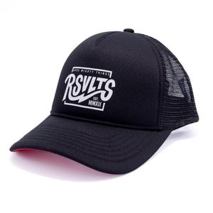 RSVLTS Lightning Trucker Hat in Black — front view