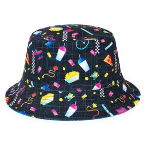RSVLTS Mall Madness reversible Bucket Hat in Black — front view