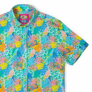 RSVLTS Pier13 Hoboken KUNUFLEX Short Sleeve Shirt in Multicolor — front view