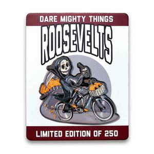 RSVLTS Reapers Delight Bike Ride Enamel Pin — front view
