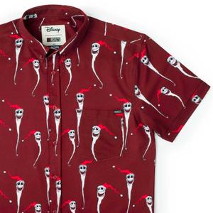 RSVLTS Festive Jack Red KUNUFLEX Short Sleeve Shirt — front view