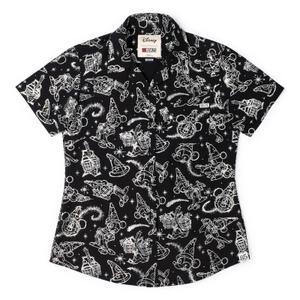 RSVLTS Sketches In The Stars Midnight KUNUFLEX Short Sleeve Shirt — front view