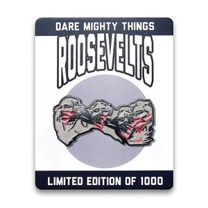 RSVLTS Mount Rushmore (Rough Rider) Enamel Pin in Multicolor — front view
