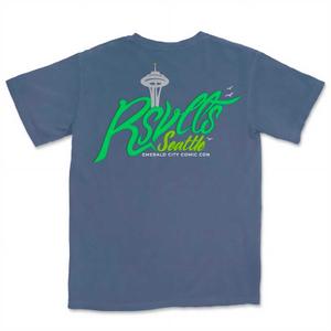 RSVLTS RSVLTS Seattle City Tee Crewneck Tee in Blue — front view