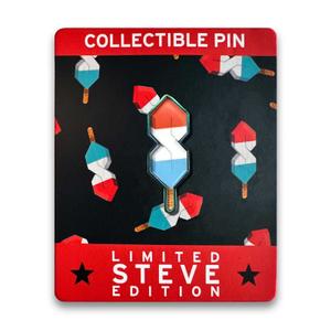 RSVLTS Stephen Gebhardt Pop Holo Enamel Pin — front view
