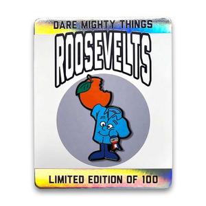RSVLTS Lil Kunu (Citrus) Enamel Pin in Multicolor — front view