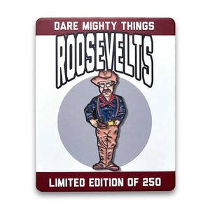 RSVLTS Man In The Arena Teddy Enamel Pin — front view