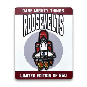 RSVLTS Spaceman (Space Shuttle) Enamel Pin in Multicolor — front view