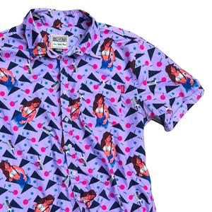 RSVLTS Purple KUNUFLEX Short Sleeve Shirt in Purple — front view