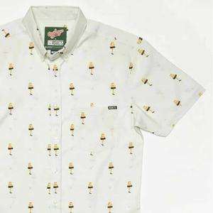 RSVLTS Fra Gee Lay v2 (Leg Lamp) KUNUFLEX Short Sleeve Shirt in White — front view