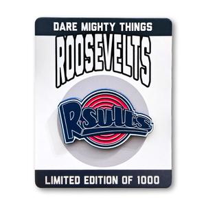 RSVLTS RSVLTS Tunes Enamel Pin in Dark Blue — front view