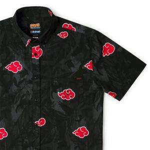 RSVLTS Amaterasu KUNUFLEX Short Sleeve Shirt in Black — front view