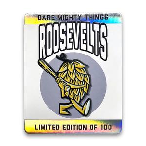 RSVLTS Christian Yelich (Hopps Bomb) Enamel Pin in Gray — front view