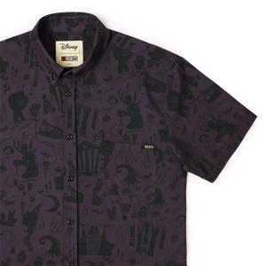 RSVLTS Paint The Town Dead KUNUFLEX Short Sleeve Shirt in Purple — front view