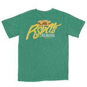 RSVLTS RSVLTS Philadelphia City Tee Crewneck Tee in Green — front view