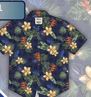 RSVLTS Mickey Floral KUNUFLEX Short Sleeve Shirt — front view