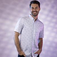 RSVLTS In Your Eyes KUNUFLEX Short Sleeve Shirt in White — detail 7