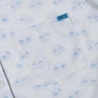 RSVLTS In Your Eyes KUNUFLEX Short Sleeve Shirt in White — detail 9
