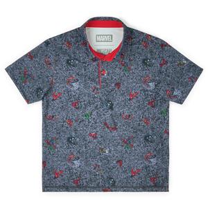 RSVLTS Tensile Torment Youth All-Day Polo in Gray — front view