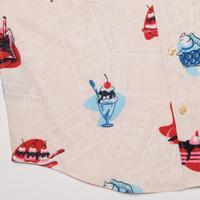 RSVLTS Red, White, and Blue Plate Special KUNUFLEX Short Sleeve Shirt in White — detail 9