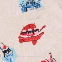 RSVLTS Red, White, and Blue Plate Special KUNUFLEX Short Sleeve Shirt in White — detail 10