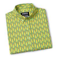 RSVLTS My Best Friend Plank KUNUFLEX Short Sleeve Shirt in Green — detail 12