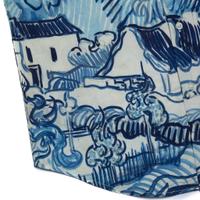 RSVLTS Landscape With Houses KUNUFLEX Short Sleeve Shirt in Blue — detail 4
