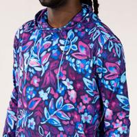 RSVLTS Tropiglow Performance Hoodie in Purple — front view