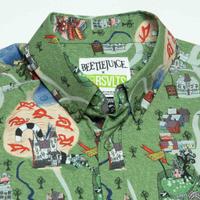 RSVLTS Terror of Winter River KUNUFLEX Short Sleeve Shirt in Green — detail 5