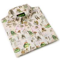 RSVLTS Heroes in a Half Sketch KUNUFLEX Short Sleeve Shirt in Neutral — detail 9